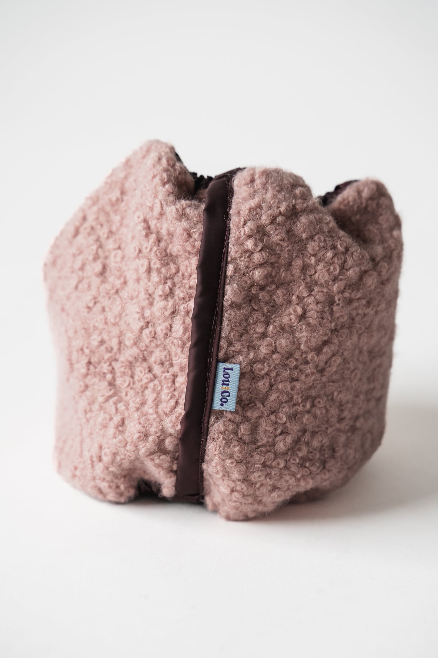 Winter Dog Snood Burgundy Pink