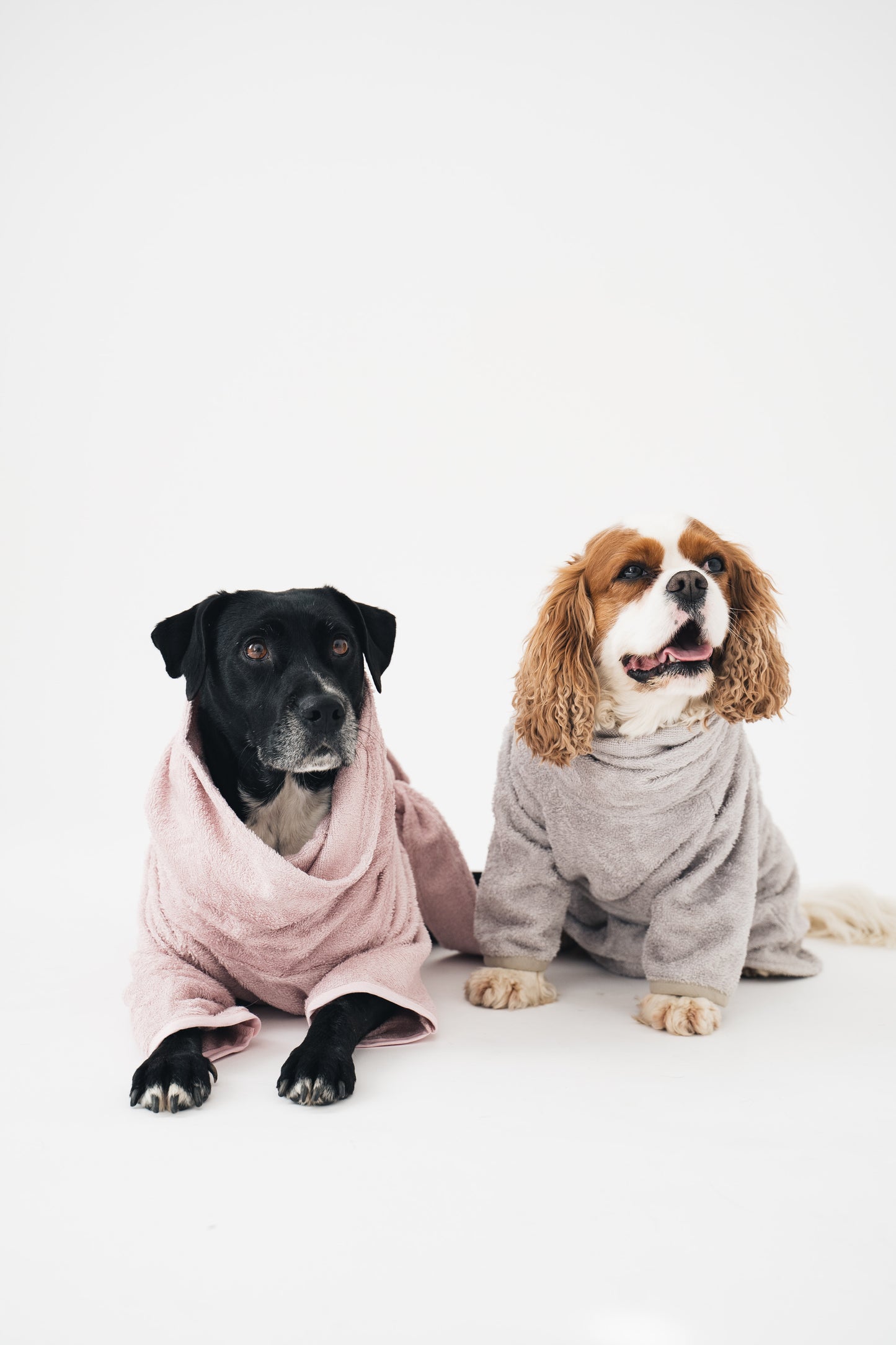 Dog Bathrobe Dusty Pink