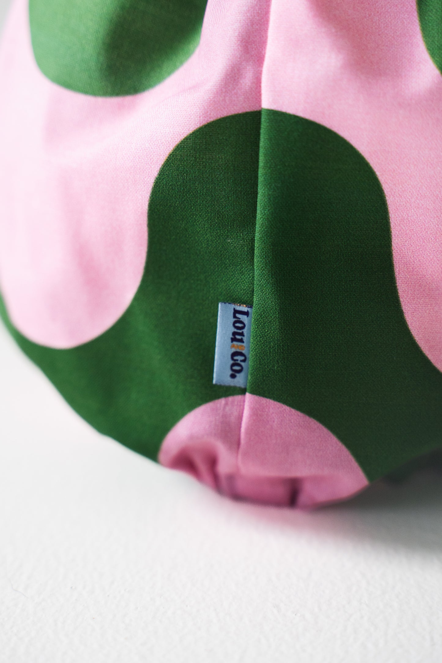 Dog Snood Waves Pink Green