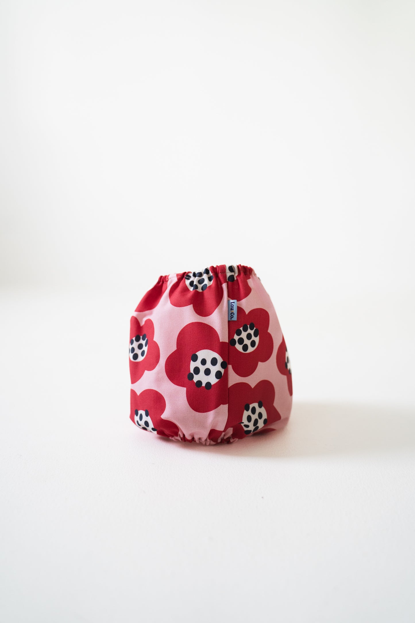 Dog Snood Red Flowers