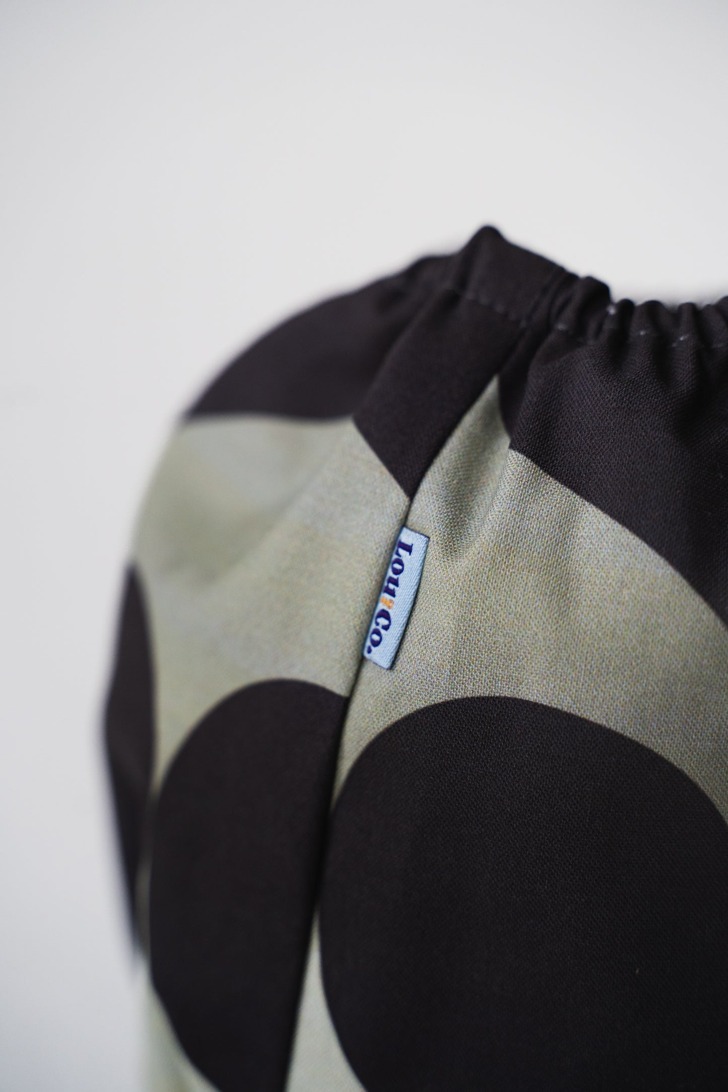 Dog Snood Grey Hearts
