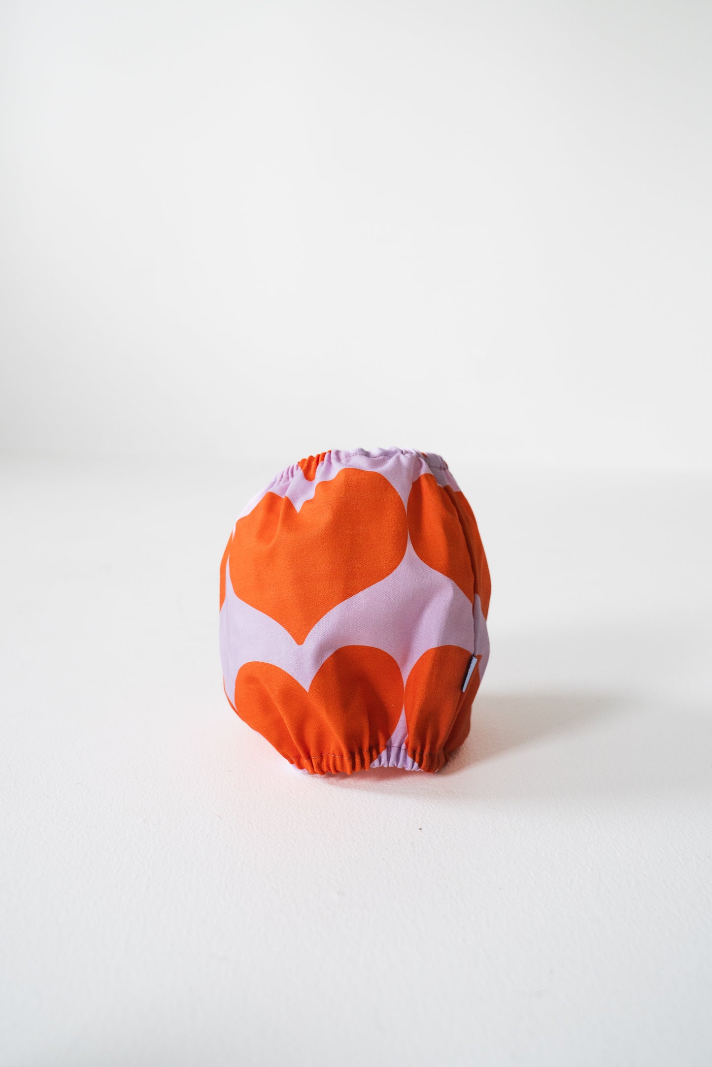Dog Snood Orange Hearts