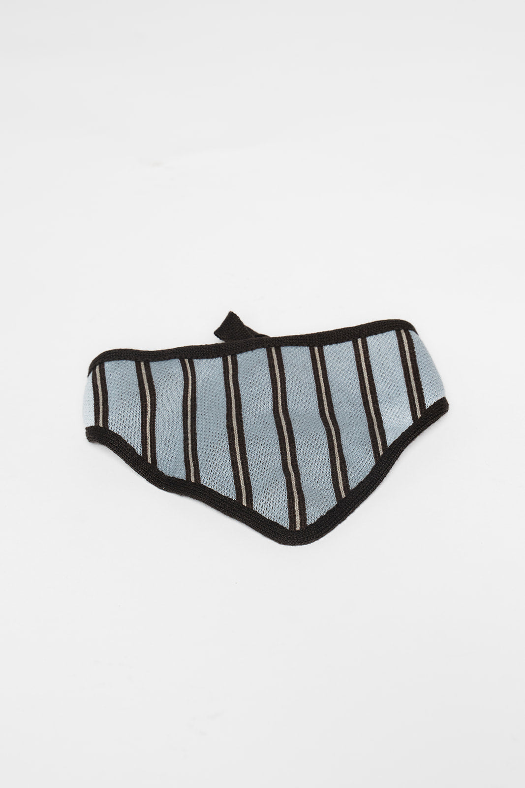 Striped pet bandana on a white background