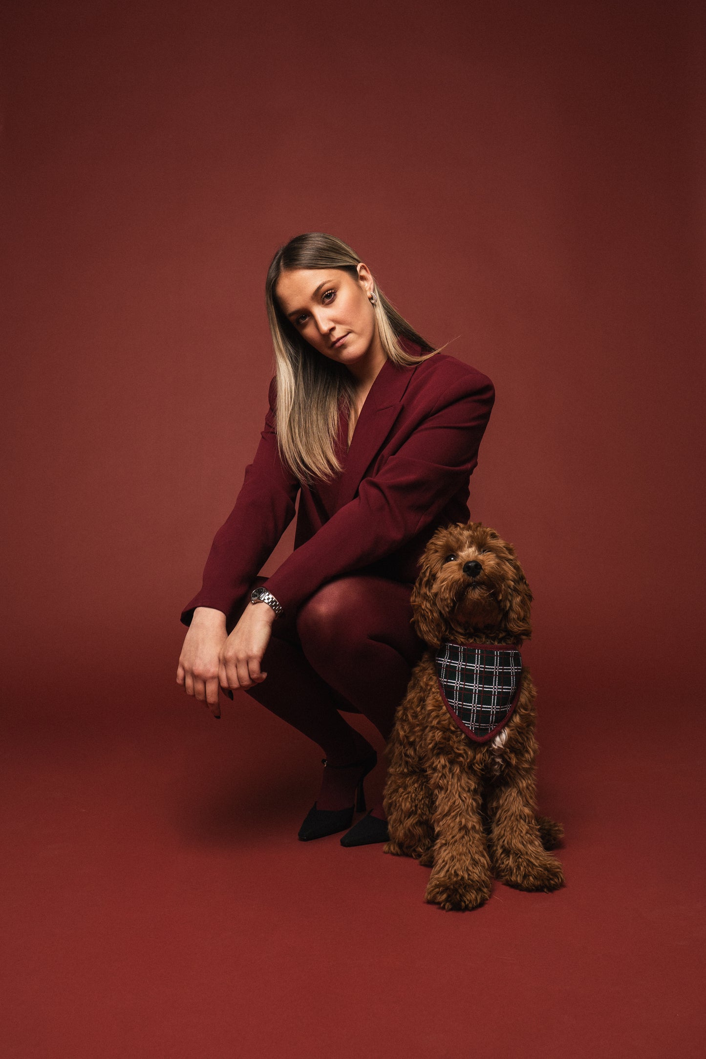 Christmas Bandana Holiday Plaid
