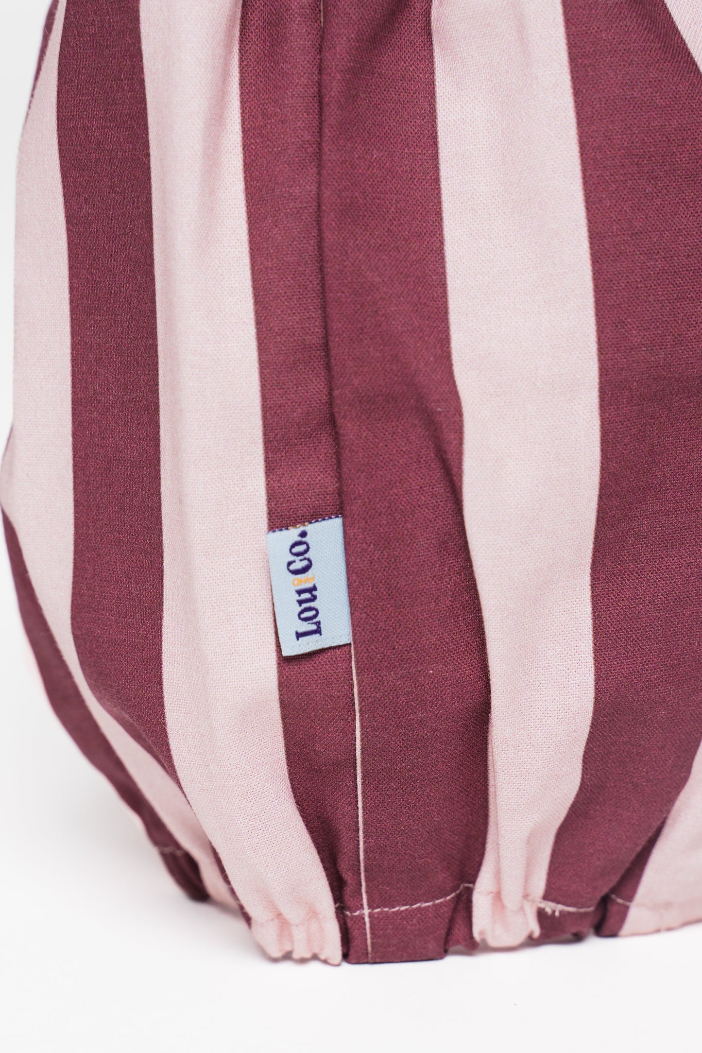 Dog Snood Burgundy Stripes