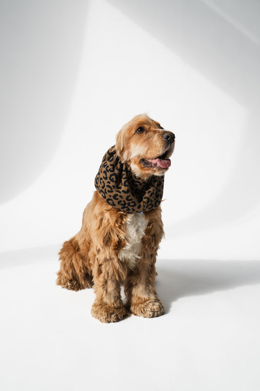 Knitted Snood Animal Print