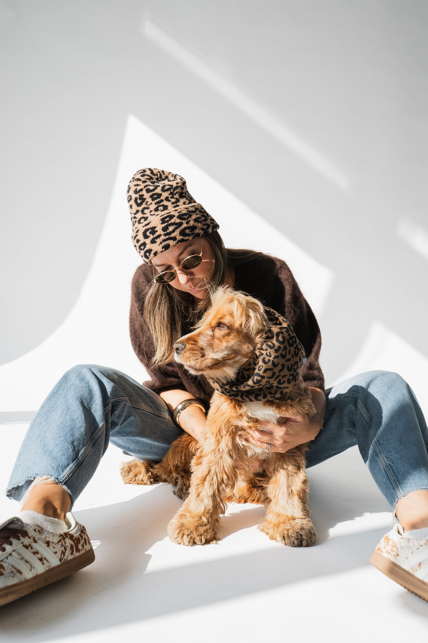 Knitted Snood Animal Print