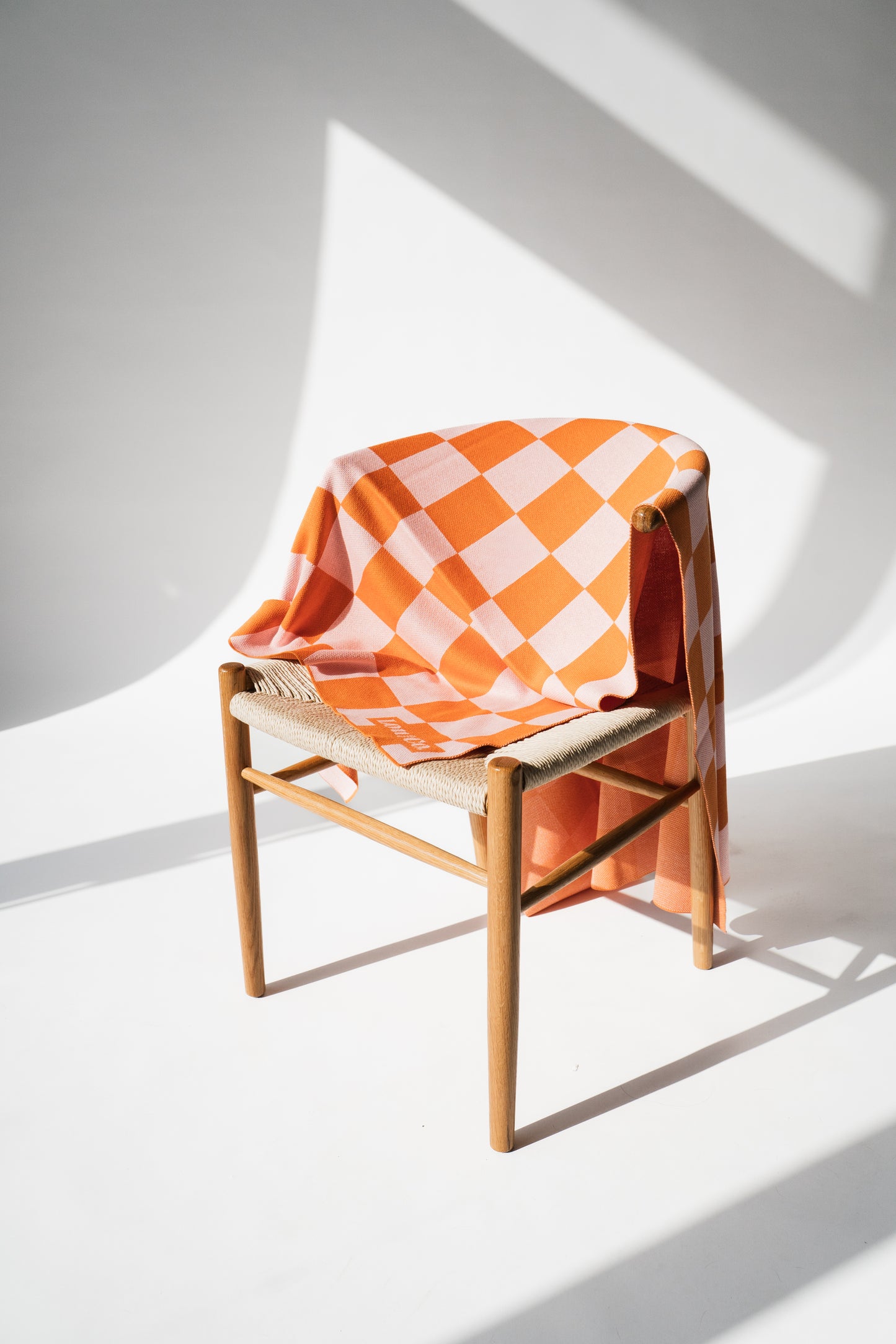 Blanket Orange Checkered