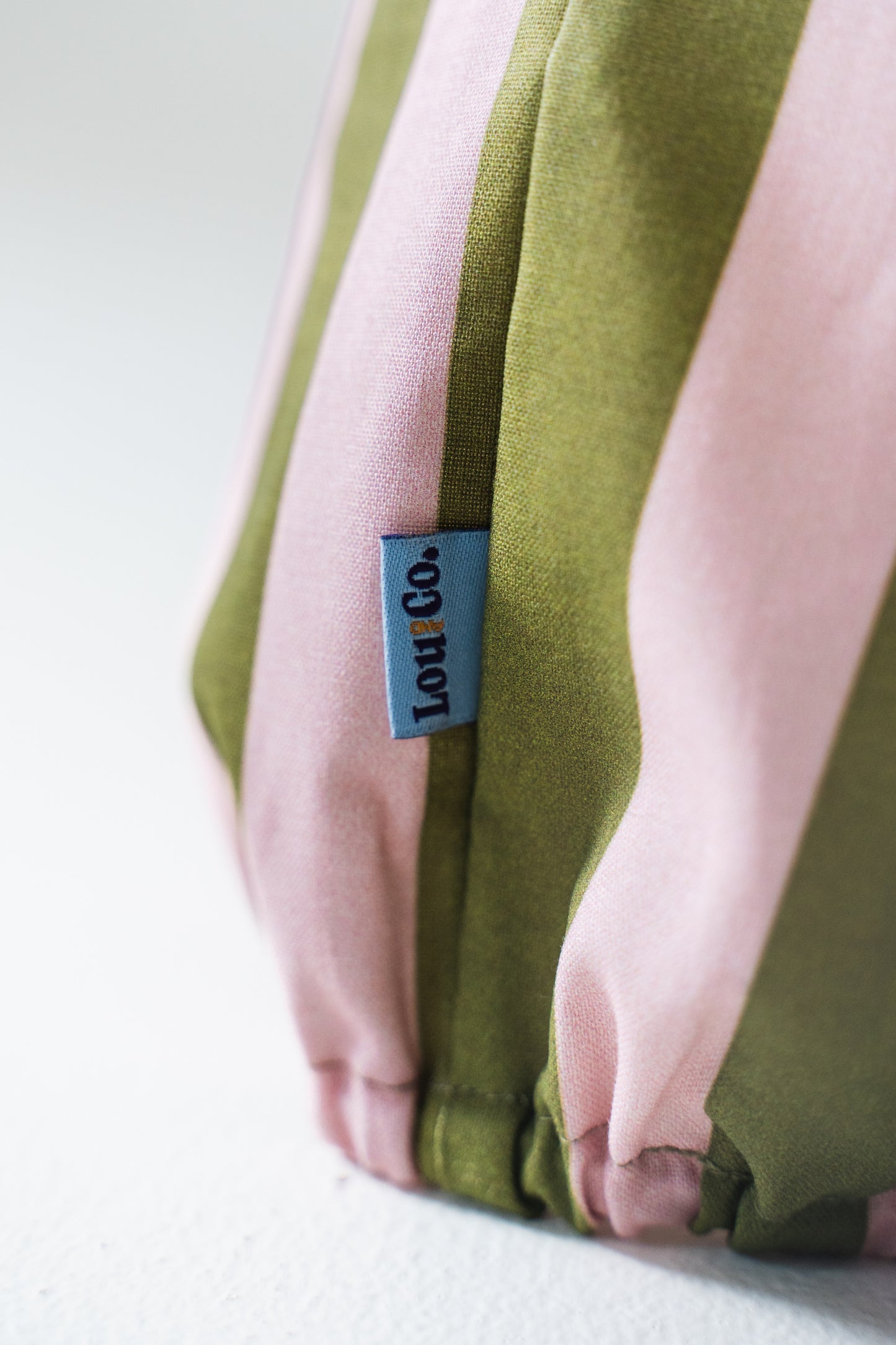 Dog Snood Stripes Green Pink