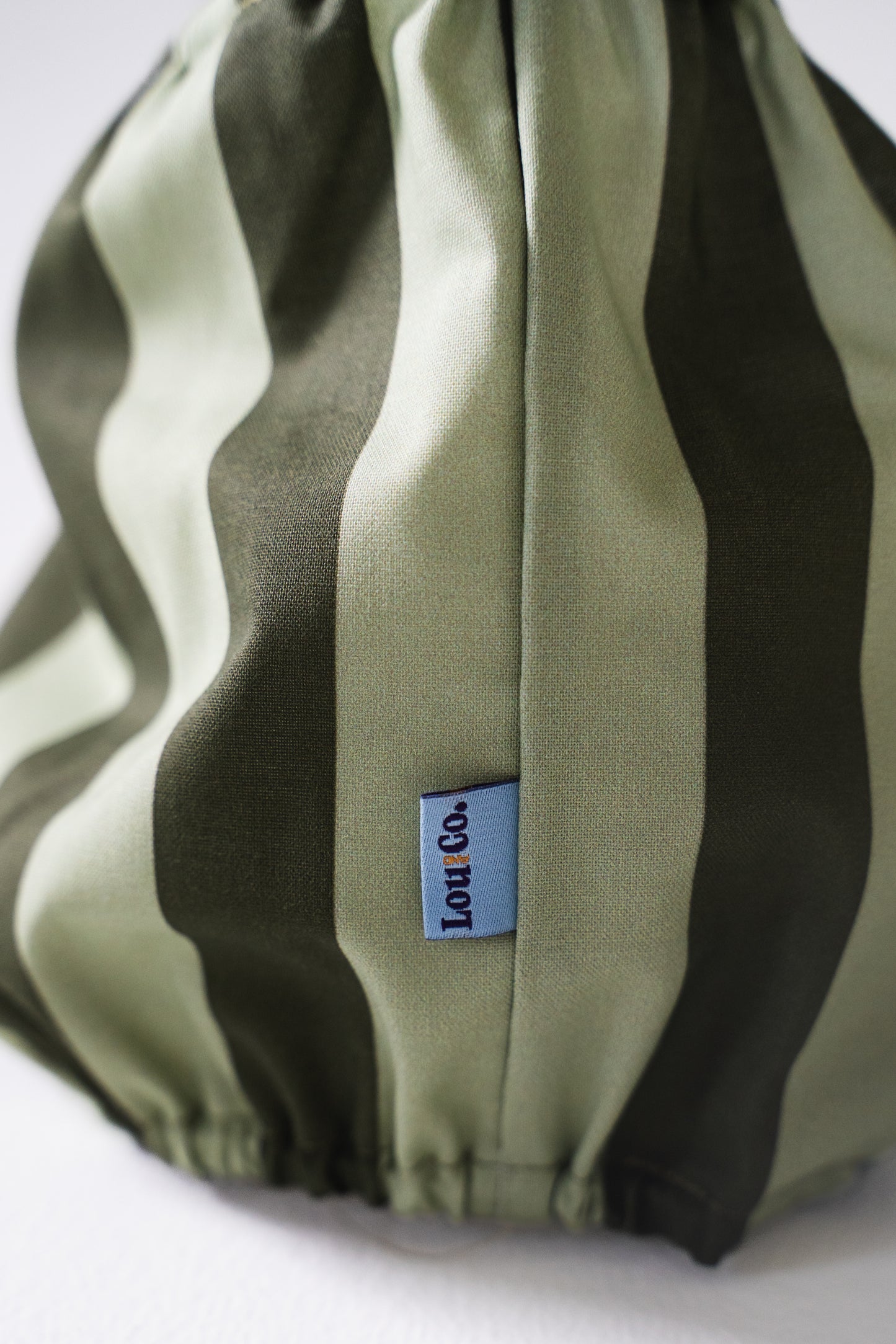 Dog Snood Stripes Green