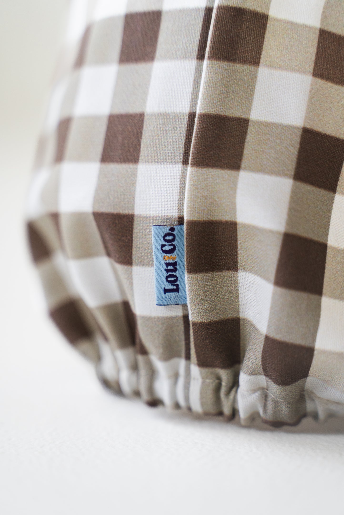 Dog Snood Checkered Brown