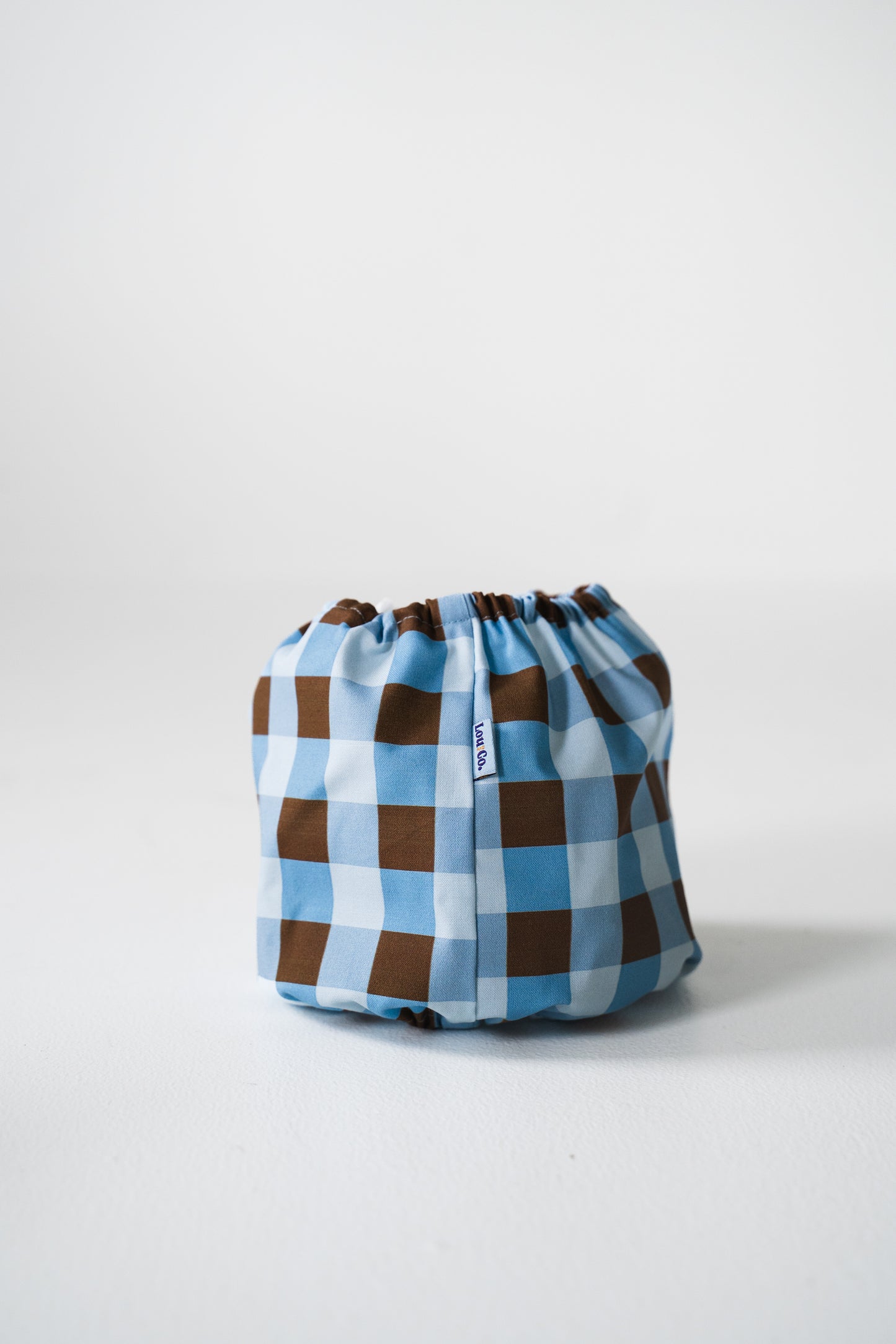 Dog Snood Checkered Blue