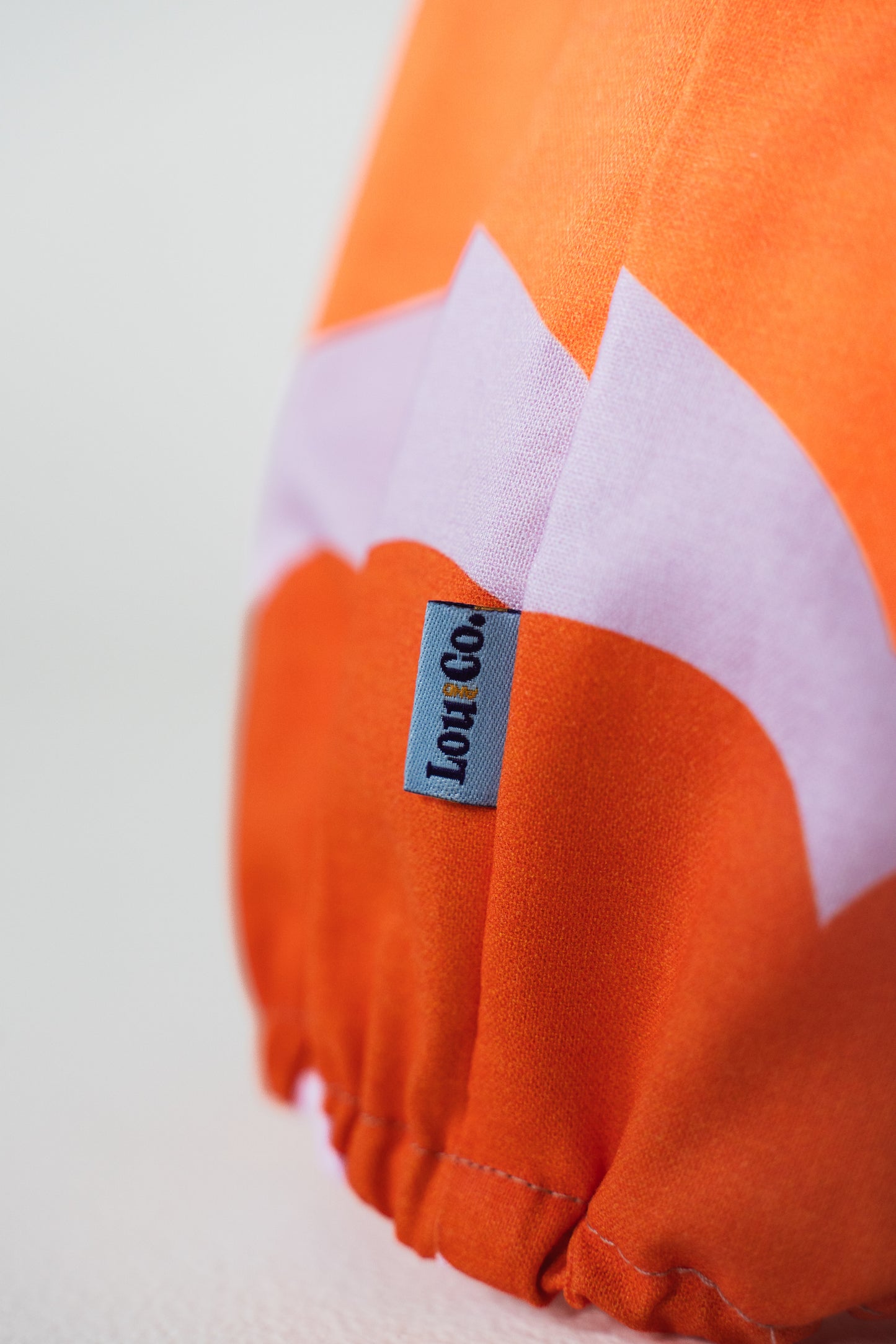 Dog Snood Orange Hearts