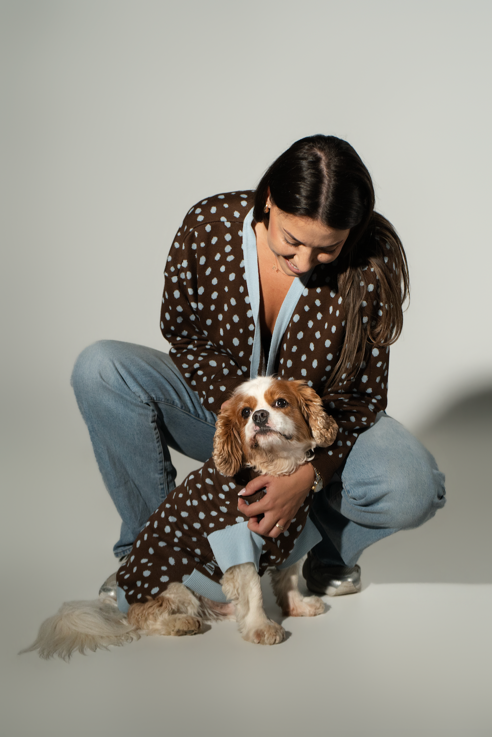 Dog Sweater Dots