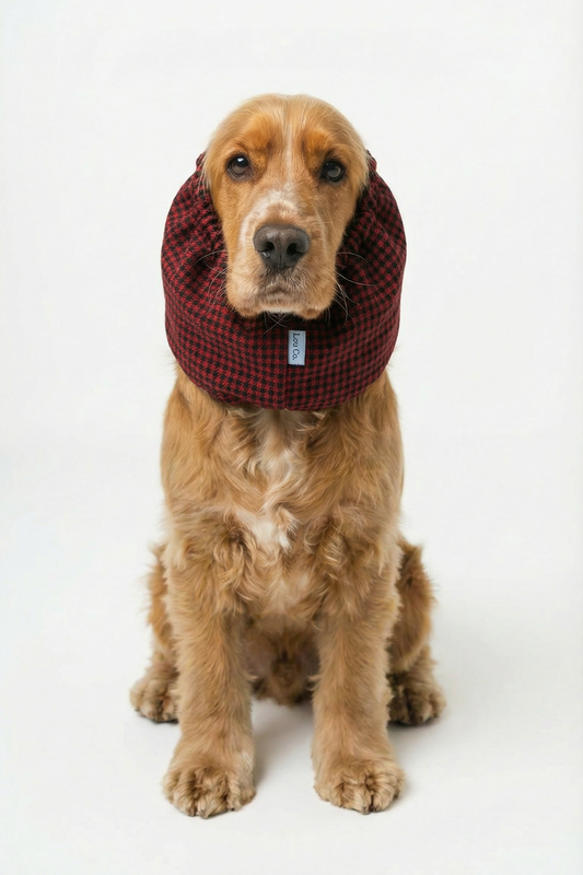 Waterproof Snood Red Checkered